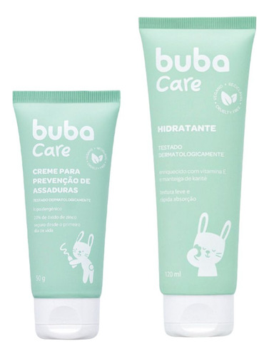 Kit Creme De Assaduras 50g Loção Hidratante 120ml Buba Care