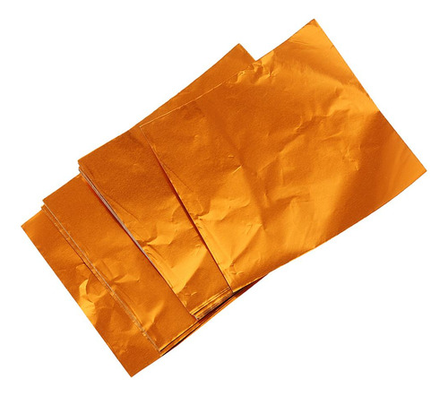 Paquete De Envoltorios Cuadrados De Papel De Naranja