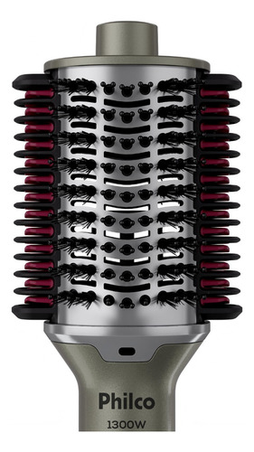 Escova Secadora Pes30 Multicerdas 4 Em 1 1300w Philco 127/220V Prateado
