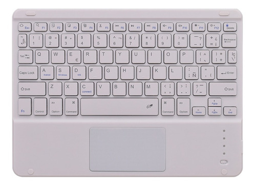 Teclado Bluetooth Con Trackpad Inalámbrico Español Para iPad