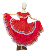 Comprar Vestido Regional Típico Sinaloa Disfraz Vestuario Festival Escuela  Niñas 