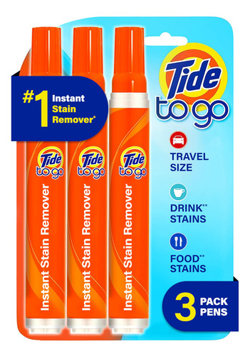 Caneta Removedora De Manchas Tide To Go For Clothes, 3 Unida