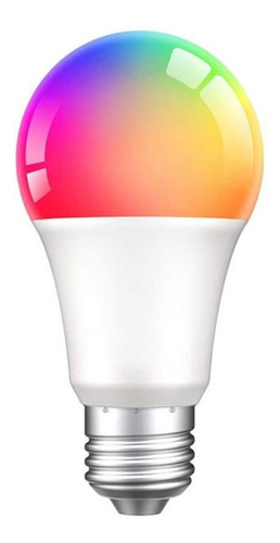 Imagen 1 de 2 de Lámpara Led Wifi E27 10w Rgb Luz Fria Luz Calida Smart Life