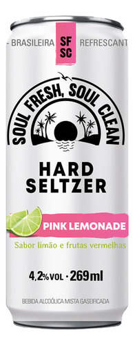 Coquetel Hard Seltzer Sfsc Pink Lemonade Lata 269ml