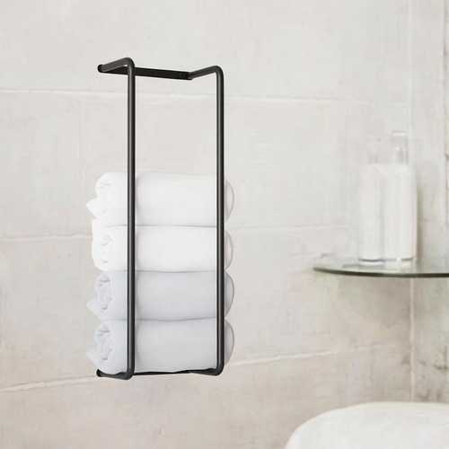 Rack De Toallas De Metal Organizador De Baño Fácil