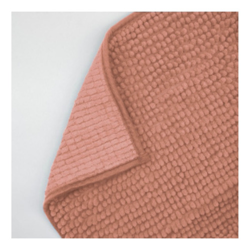 Set Combo Cortina Baño Estampada + Alfombra Shaggy + Ganchos Rosa