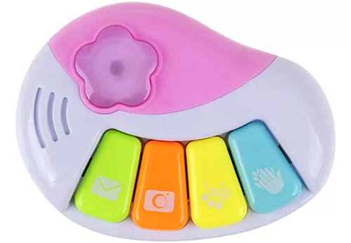 Teclado Piano Musical Infantil Baby Fazendinha Iaiao C/ Luz