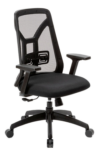 Silla De Escritorio Ballsellings Ejecutiva Tokio Base Ergonómica Negra Con Tapizado Mesh Y Marathon