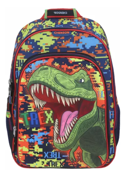 Mochila Para Primaria Dinosaurio Trex Chenson