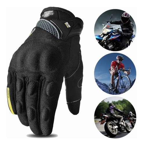 Guantes Para Moto Bicicleta Con Protecciones Pantalla Táctil