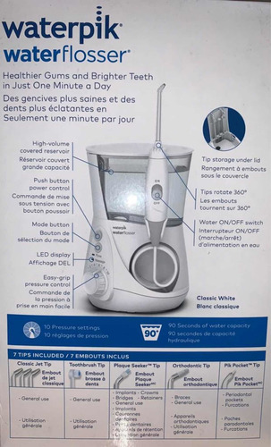 Imagen 3 de 4 de Waterpik Water Flosser Irrigador Dental. Odontólogia