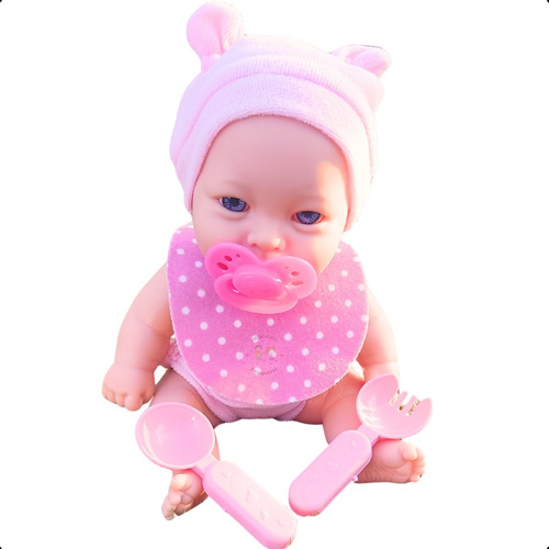 Boneca Bambola Baby's Papinha 23cm Com Acessórios
