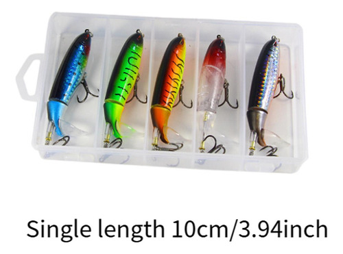 5 Piezas Fishing Señuelos Señuelos De Pesca Cebos 10 Cm