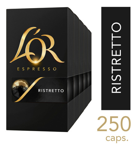 Kit 250 Cápsulas Café L'or Ristretto