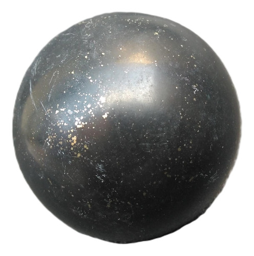 Gotica: Mineral Esfera Onix Negro Con Pirita Zox Sfm5s