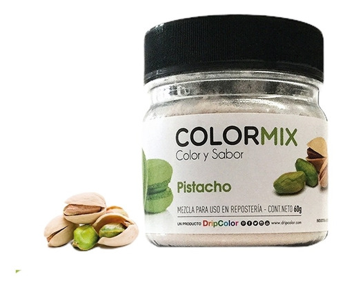 Imagen 1 de 8 de Colorante Polvo Comestible Color Mix Sabor Pistacho Gourmet 