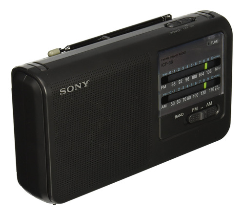 Sony Icf38 Radio Am Fm Port&ap;atil (negra)