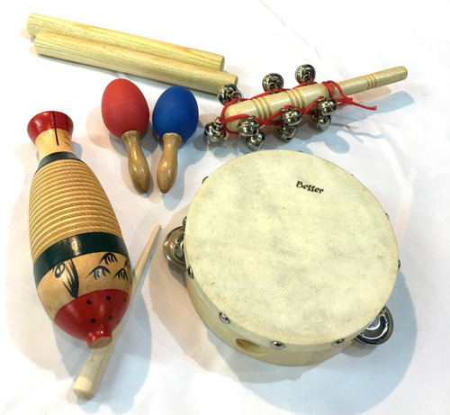 Besser Lt5b Kit Set Percusion Infantil Niños Escuela + Bolso