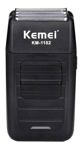 Afeitadora Kemei KM-1102 negra 110V/240V