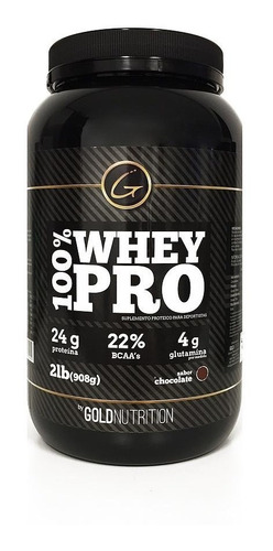 Whey Protein En Polvo Gold Nutrition 100% Whey Pro 2 Lb