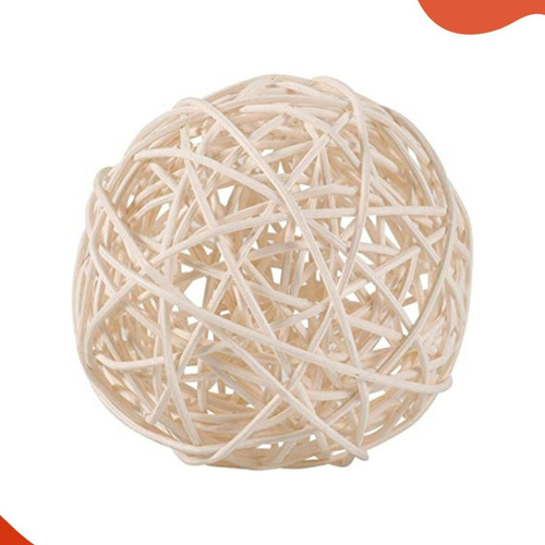 Bola Decorativa Em Rattan P/ Decoração 30mm - Kit 50 Unidade