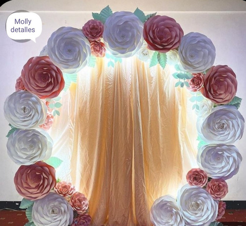 Arco De Flores Gigante De Papel Para Decoración 22 Pzas. | Envío gratis