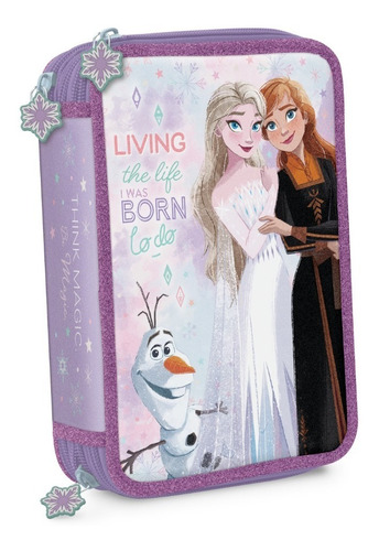 Cartuchera 3 Pisos Disney Princesas Frozen Elsa Mundo Manias