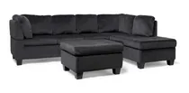 Comprar Sala Brynn Suede Gris Derecha 3pzs Sillon Mueble Sala Sofa