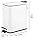 Mdesign Bote De Basura De Metal Delgado Rectangular De 1.3 G