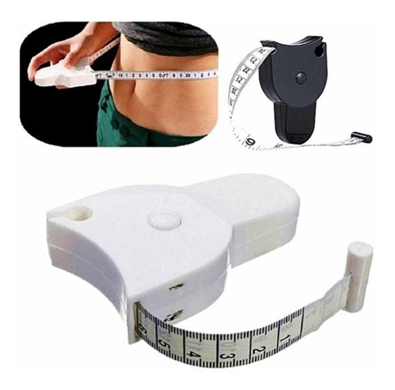 blanco Cinta métrica simple para el cuerpo de Cnvenient para medir la pérdida de peso de la dieta de cintura