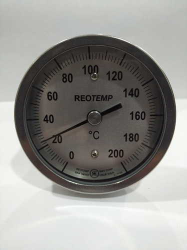 Termómetro 0 A 200 °c Dial 3 