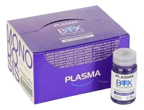 12 Ampollas Plasma 15ml Btx Botox Capilar