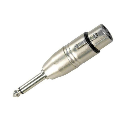 Plug Adaptador, P10 Macho Mono X Xlr (canon) Fêmea