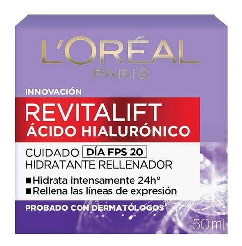 Crema L'oréal Paris Ácido Hialurónic - mL a $902