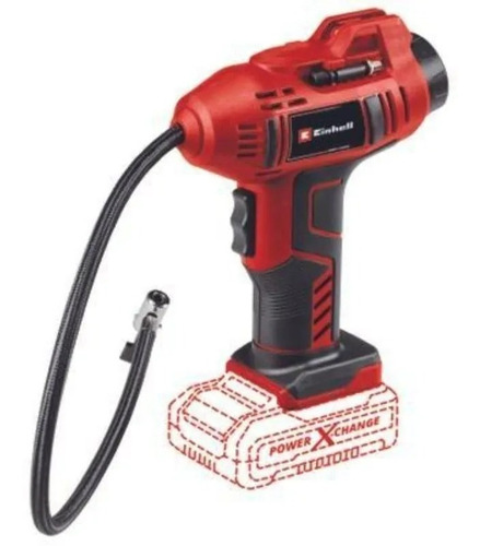 Imagen 3 de 10 de Compresor Manual Inalambrico Einhell Ce-cc 18 +carg+bat 2.5a