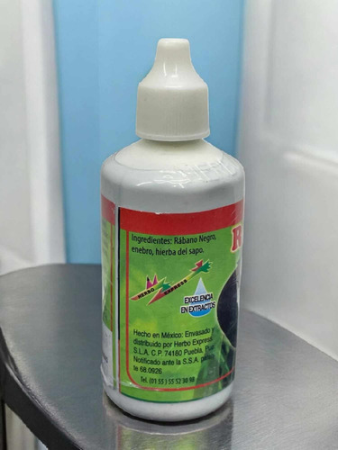 Extracto Natural De Rábano Negro 60 Ml En Gotas