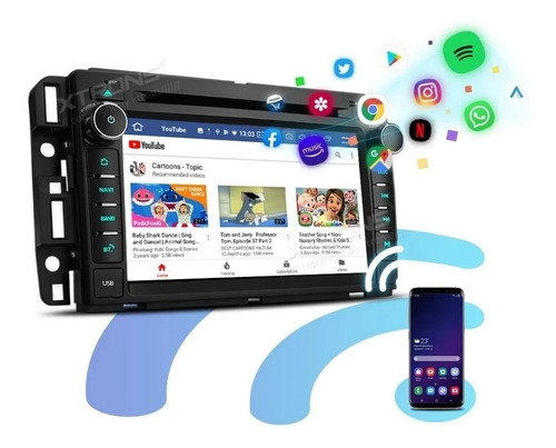 Imagen 1 de 4 de Estereo Gmc Dvd Gps Radio Yukon Tahoe Wifi Android Octa Core