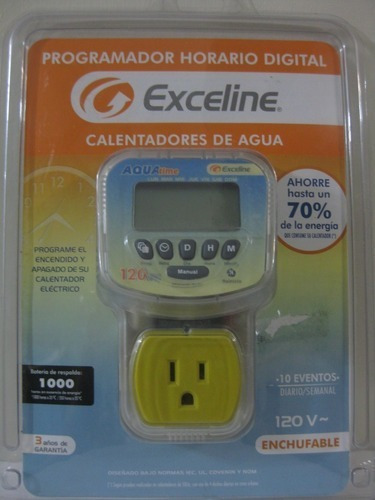 Programador Horario Digital Exceline Para Calentador / 00051