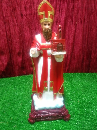 San Agustín, Figura De Resina, 35x14x14cm