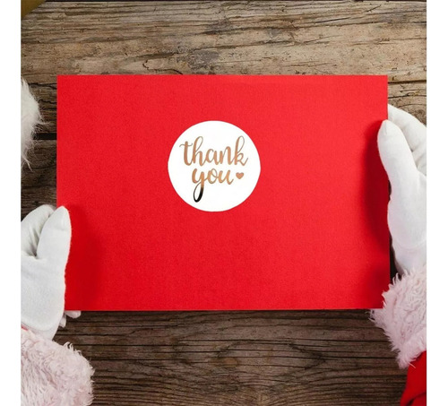 Fweaad Etiqueta Gracias Pegatinas Decorativas Para Paquete