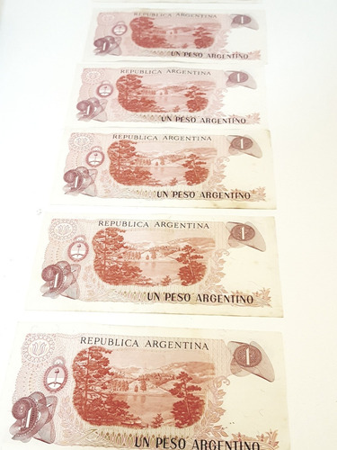 Billetes 1 Peso Argentino Serie A Sin Circulación (Usado)
