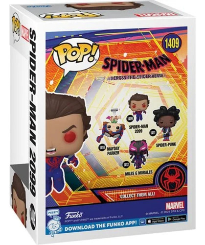 Funko Pop Across Spiderverse - Spider Man 2099 Unmasked 1409