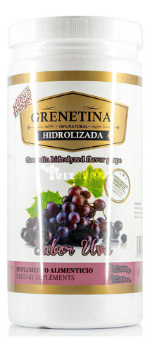 Grenetina Hidrolizada Sabor Uva 100% Natural 500 Grs Pretty 