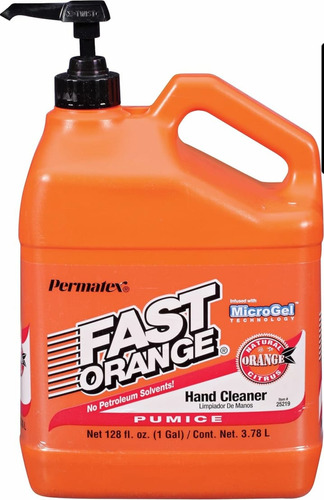 Limpiador De Manos Marca Fast Orange  Permatex  1 Galón 