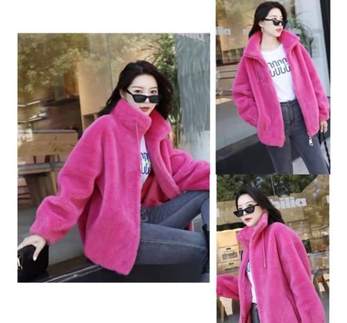 Abrigo De Felpa Grueso De Invierno Para Mujer, Abrigo Polar