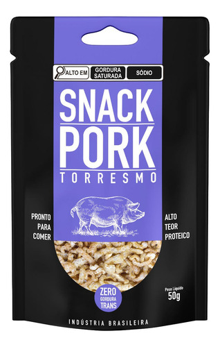 Snack Pork Torresmo 50g Salgadinho Premium Pururuca