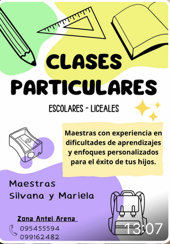 Clases A Escolares Y Liceales, Deberes, Actividades, Examen