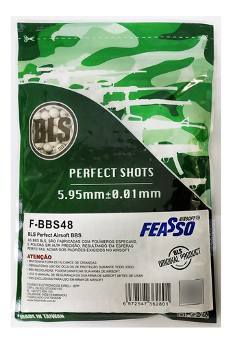 2x Bbs Para Airsoft F-bbs48 C/1000 480g 0.48g Bls