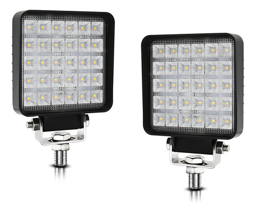 Luz De Trabajo Led Cuadrada De 4 Pulgadas, 2 Lámparas De Inu