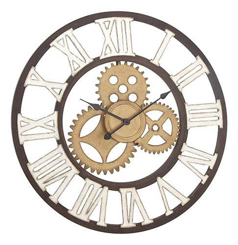 Deco 79 Reloj De Pared Industrial De Metal, 30 X 1 .